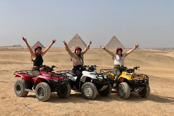 60 Min Quad Bike Ride Private Tour from Cairo or Giza - Riding toward the Giza pyramids