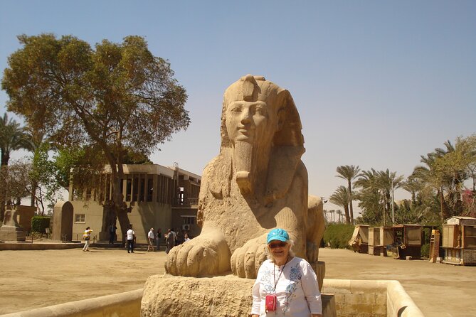 8 hours Cairo day Tour to Giza Pyramids, Memphis City, Sakkara and Dahshur - The Sphinx and the best photo angles