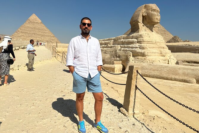 All-in-One Giza Pyramids from inside, Sphinx & Camel ride & Lunch - The Valley Temple and Great Sphinx