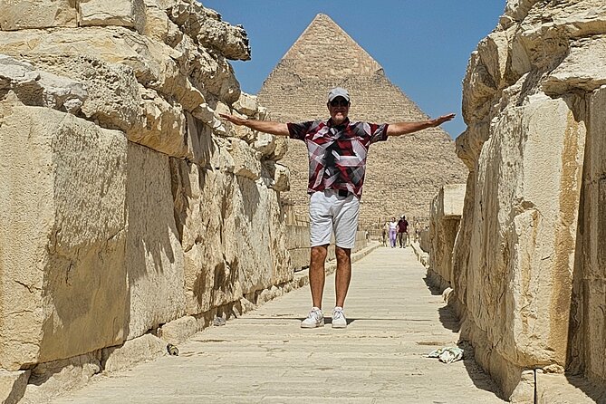 All-in-One Giza Pyramids from inside, Sphinx & Camel ride & Lunch - Comparing Khafre and Menkaure