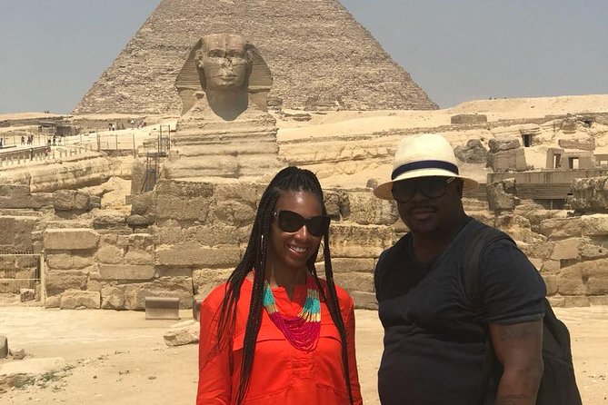 All inclusive 12 Hrs Giza Pyramids, Sphinx Egyptian museum Market Dinner cruise - A 30-minute camel ride near the monuments