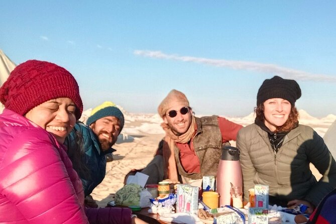 All inclusive Private Overnight Camping in White and Black desert - Agabat Valley, sandboarding, and the first white peaks