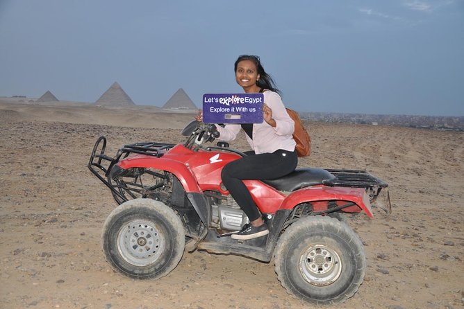 All inclusive Tour Giza Pyramids Sphinx Quadbike Camels Lunch - The Sphinx and Valley Temple
