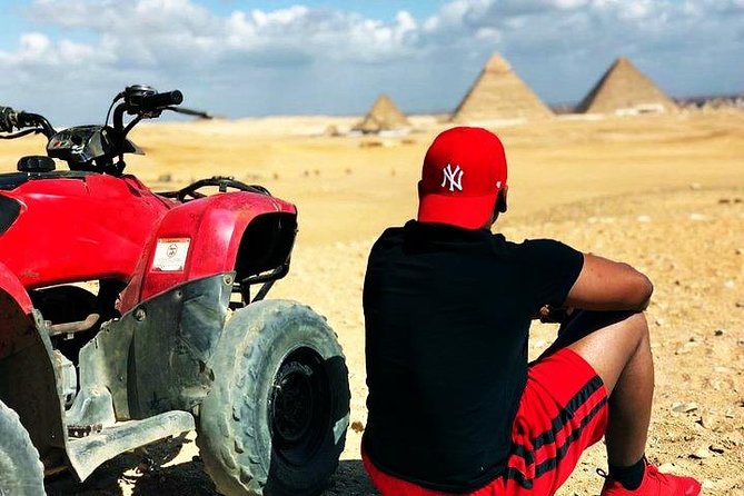 All inclusive Tour Giza Pyramids Sphinx Quadbike Camels Lunch - One Hour on a Giza Quad Bike