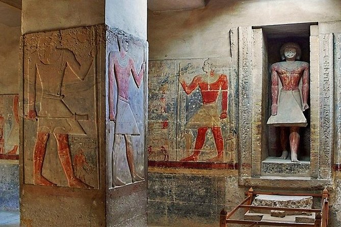 All Saqqara treasures (Pyramids and Tombs) and the underground Serapeum - The Step Pyramid of Djoser and its early design