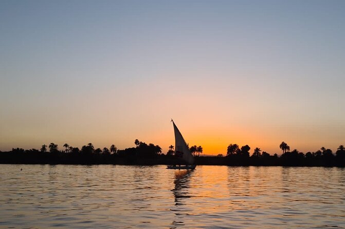 Amazing Sunset sailing by Felucca in Luxor -2 Hours (Private) - Tea, water, and the simple onboard comforts