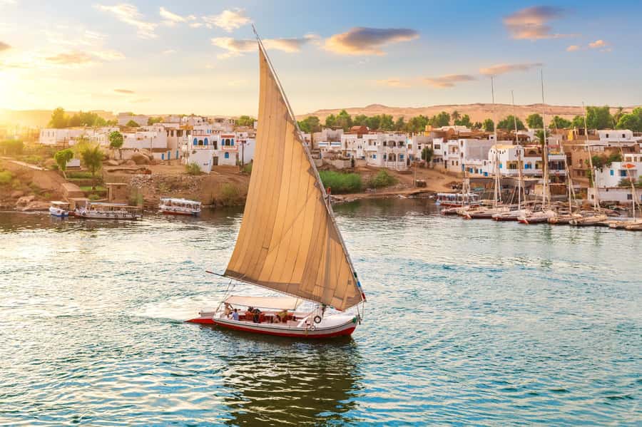 Aswan: Felucca Ride on The Nile River with an Egyptian Meal - From your hotel to the riverside pier
