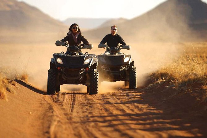 Best Adventure Tours Visit Giza Pyramids and ATV Quad Bike Ride in Desert - Trading stone for sand on the ATV ride