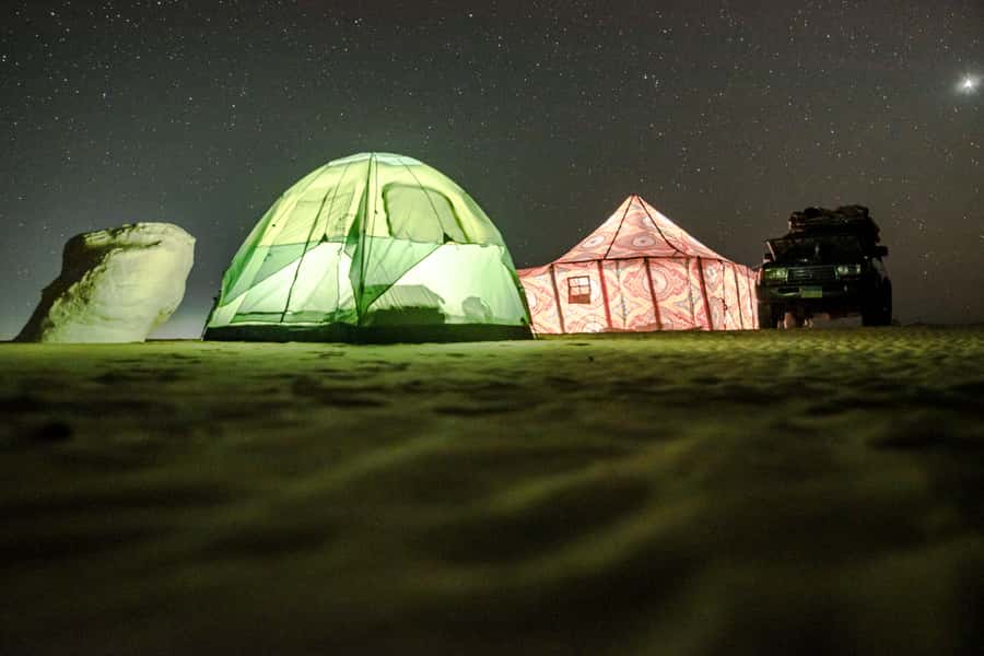 Cairo: 2-Day Bahariya Oasis Camp and Desert Tour - Black Desert: dark hills and rough volcanic rock
