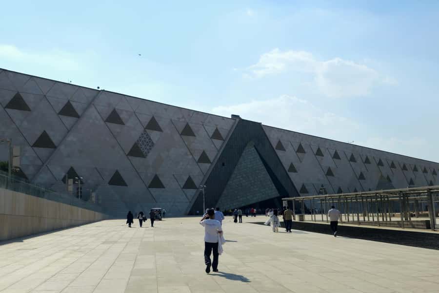 Cairo: Grand Egyptian Museum Ticket w/ Opt. Guide & Transfer - The pyramid terraces and the building itself