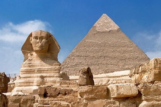 CAIRO LAYOVER EXCURSION TO GIZA PYRAMIDS SPHINX COPTIC CAIRO and BAZAAR - What the $95 price really covers