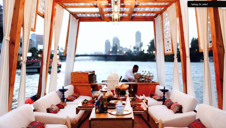 Cairo: Private Felucca Ride with Dinner and Drinks - Finding Cafelluca at the Nile-level reception