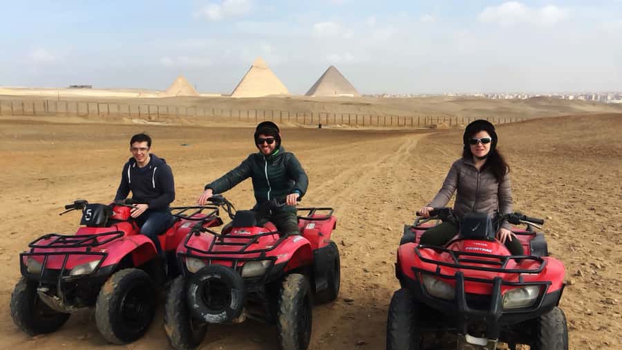 Cairo: Private Quad Bike Desert Tour with Pyramids & Sunset - What the private transfer adds