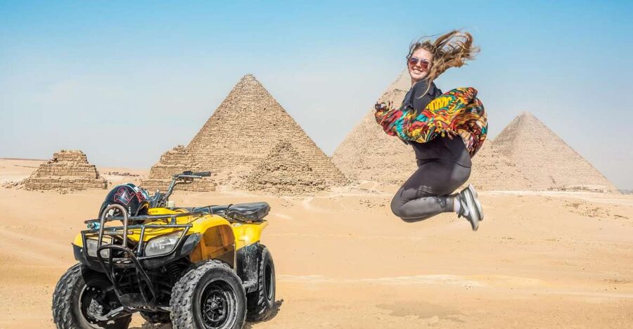 Cairo: Pyramids Quad Bike Adventure & Optional Camel Ride - One hour on a quad in the Sahara