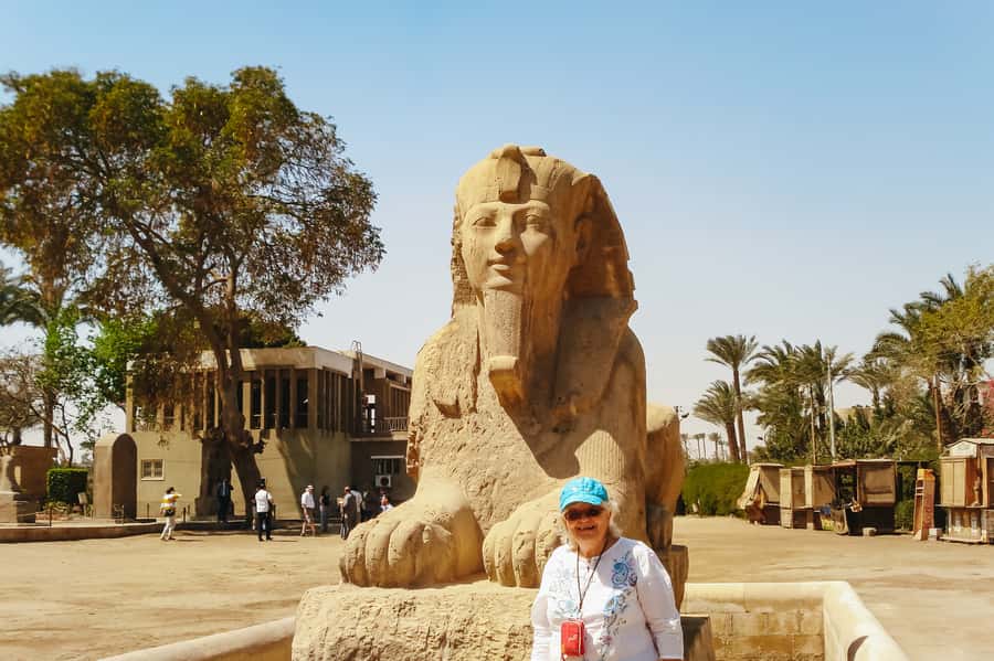 Cairo: Pyramids, Sakkara & Memphis Tour with Lunch - Memphis and the colossal statue of Ramses II