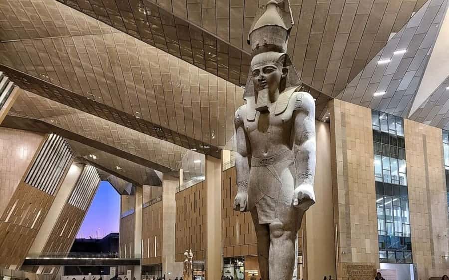 Cairo: The Grand Egyptian Museum Private Guided Tour - The Hanging Obelisk and First Views Inside