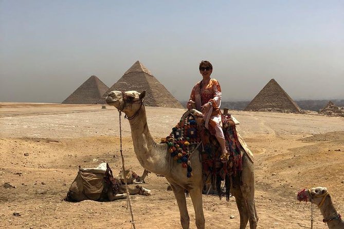 Camel or Horse riding Giza Pyramids Desert - Seeing Giza from the desert behind the pyramids