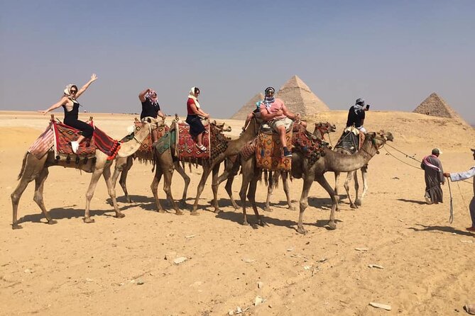 Camel Ride around Giza Pyramids Sunset or Sunrise or any time - What happens from hotel pickup to the camel yard