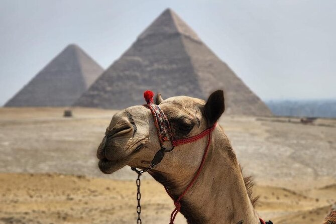 Day Tour to Giza Pyramids, Memphis City And Saqqara Pyramid - Giza: the Great Pyramid, two neighbors, and the Sphinx