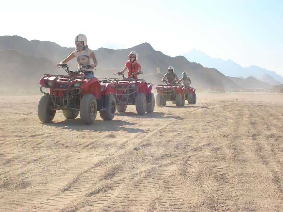 Desert Sunset Quad Bike ATV for 50Km, Oriental Show, Dinner, - Leaving Hurghada for the desert