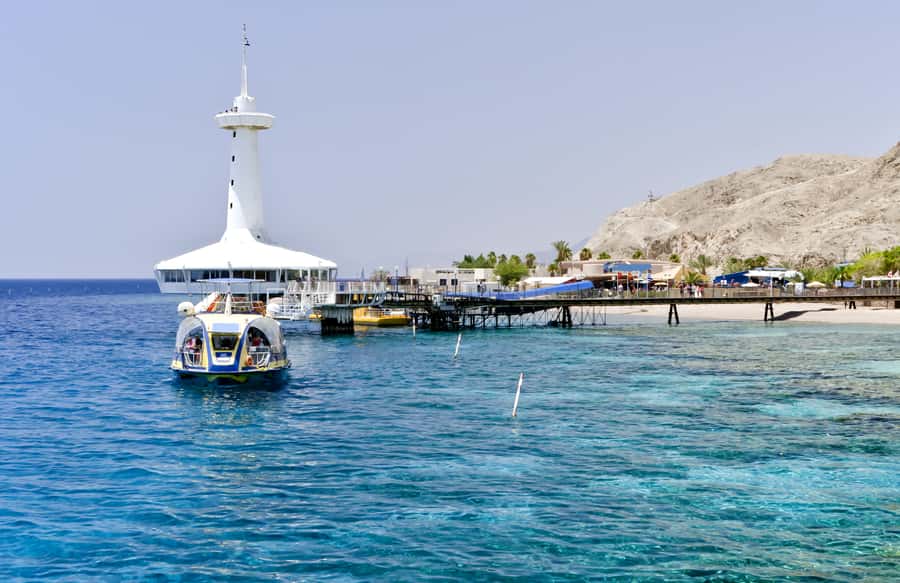 Eilat: 2-Hour Glass-Bottom Boat Tour - Boarding the Jules Verne at Hananya Beach