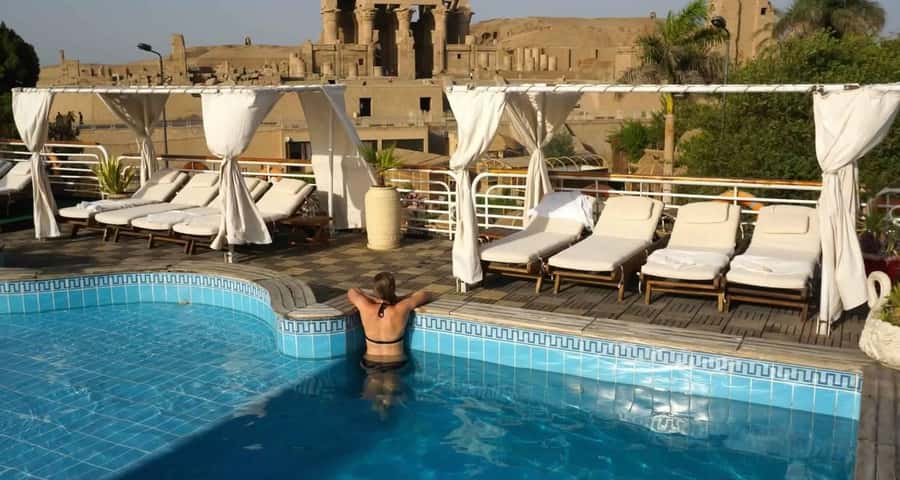 From Aswan: 4-Days 3-Night Nile Cruise with Hot Air Balloon - Day 1: The High Dam, Philae, and your first night aboard