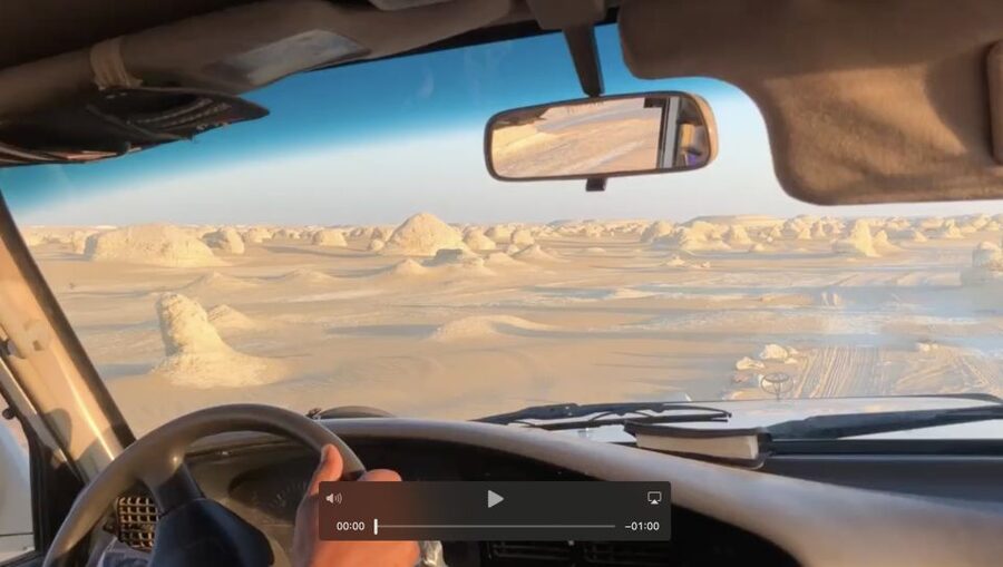 From Cairo: Bahariya Oasis and Black and White Desert Tour - The White Desert’s pale rock shapes