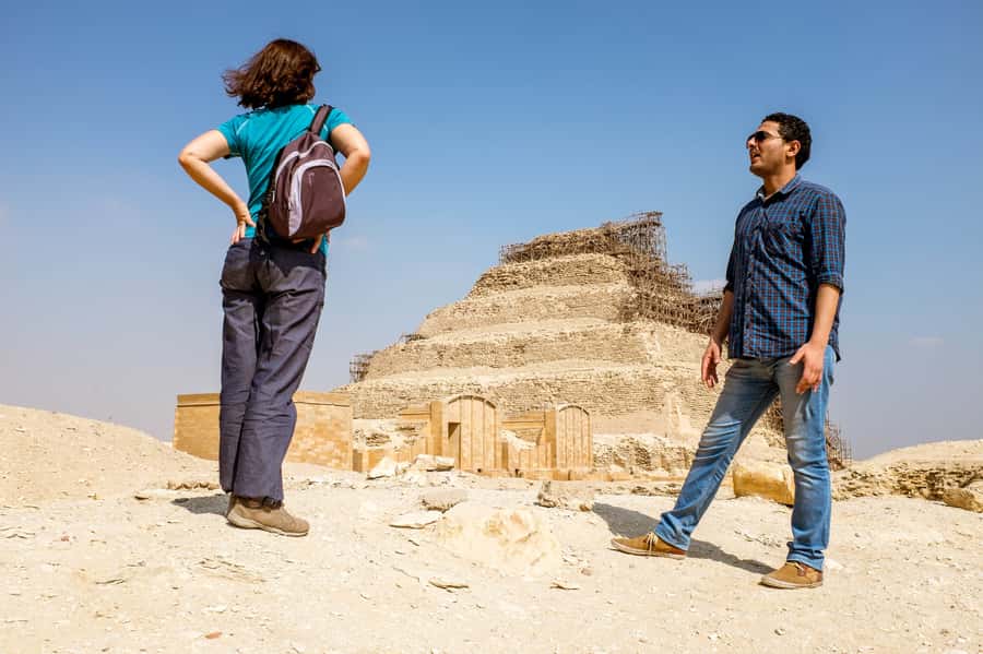 From Cairo/Giza: Pyramids, Memphis, and Sakkara Day Tour - Choosing between shared, private, and VIP tours
