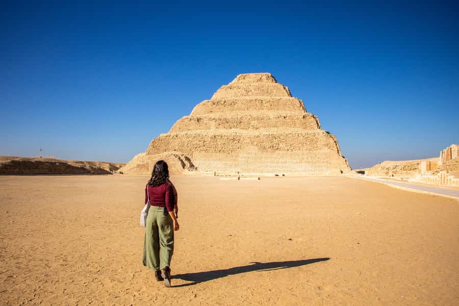 From Cairo: Pyramids of Giza, Sphinx, Saqqara & Memphis Tour - Memphis and the colossal statue of Ramesses II