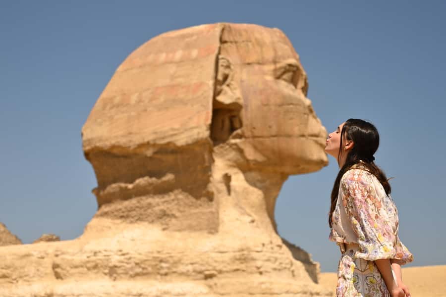 From Cairo: Pyramids of Giza, Sphinx, Saqqara & Memphis Tour - Transportation, group size, and shopping time