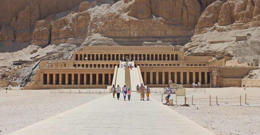 From Cairo: Small-Group Day Trip to Luxor by Plane - Hatshepsut’s temple at Deir el-Bahari