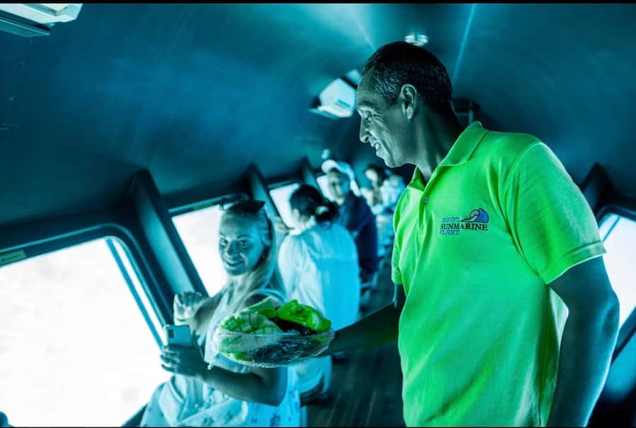 From El Gouna: Royal Seascope Submarine with Snorkel Stop - Sitting three meters below the Red Sea