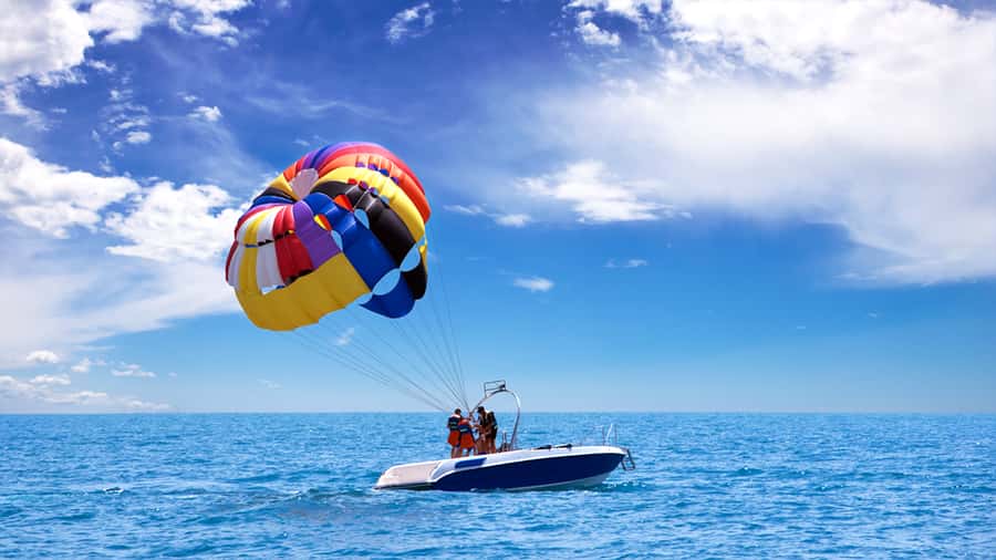 From Sharm El-Sheikh: Sharm El-Maya Parasailing Adventure - A short flight above Sharm El-Maya
