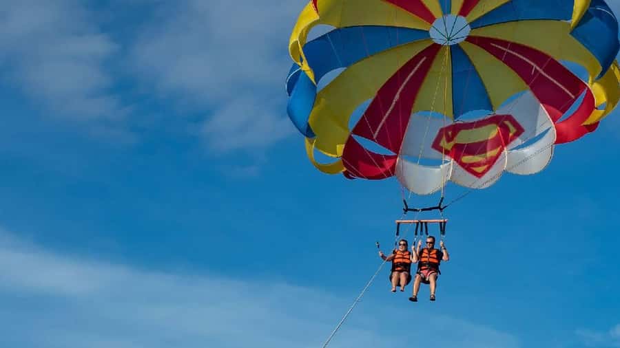 From Sharm El-Sheikh: Sharm El-Maya Parasailing Adventure - The speedboat launch keeps the thrill manageable