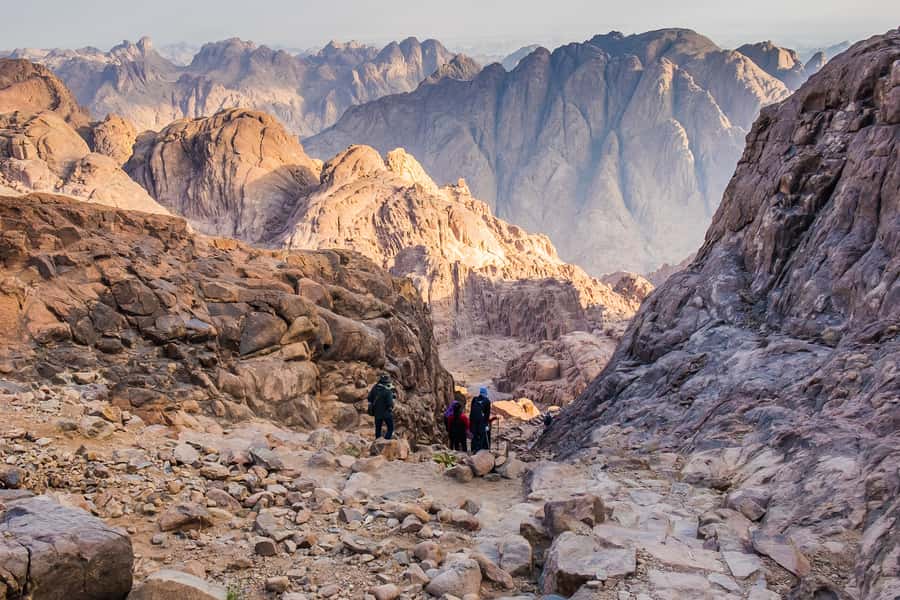 From Sharm: Mount Moses Trekking, Sunrise & Monastery Visit - The descent is easier, but not easy