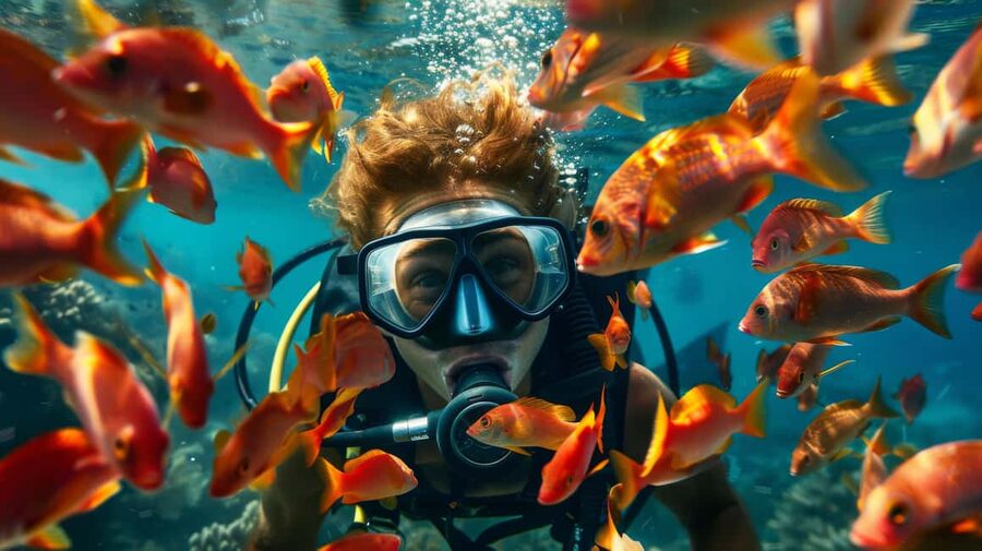 From Sharm: Ras Muhammed & White Island By Boat & intro Dive - The early pickup and port routine
