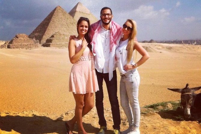 Full-Day Tour from Cairo: Giza Pyramids, Sphinx, Memphis, and Saqqara - Giza Pyramids: three royal monuments in three hours