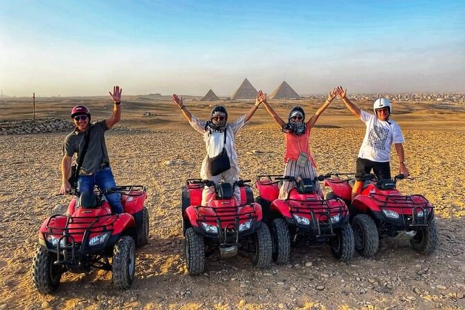 Full Day Tour to Giza with Camel & ATV Ride and Dinner Show - Giza in three hours: pyramids, Sphinx, and Valley Temple