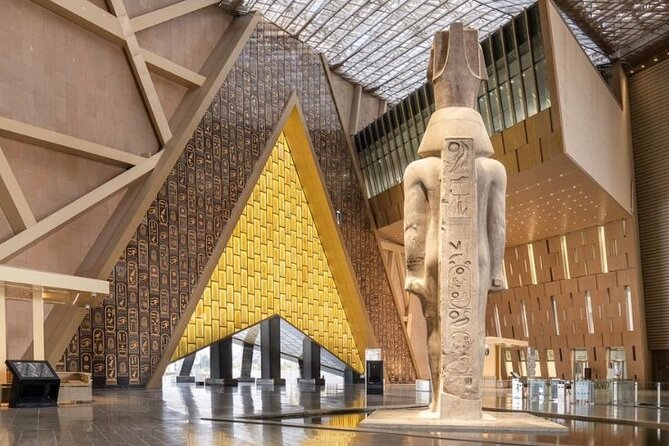 GEM Grand Egyptian Museum Private Tour from Cairo Giza hotels - Entering the Grand Hall