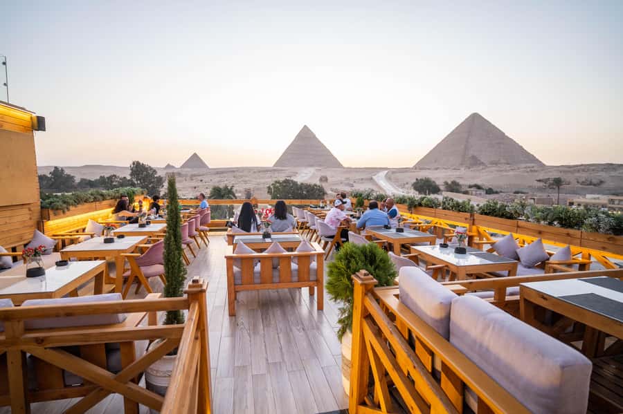 Giza: Dinner with Pyramids All Around You at Rooftop7000 - What you can expect from the Sound and Light Show