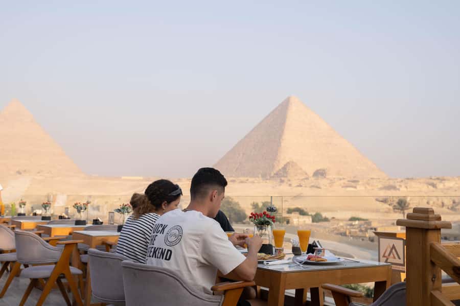 Giza: Dinner with Pyramids All Around You at Rooftop7000 - The return ride and the four-hour schedule