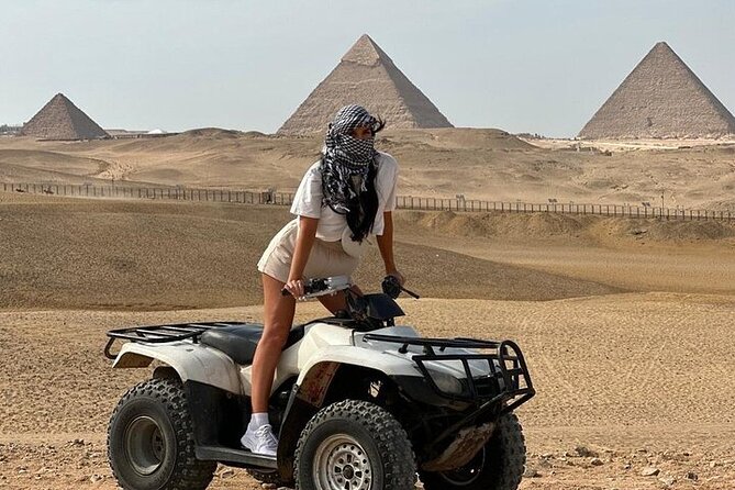 Giza Pyramid tour with ATV,Camel,Lunch,shopping,Dinner Show - Your morning at the Giza Pyramids