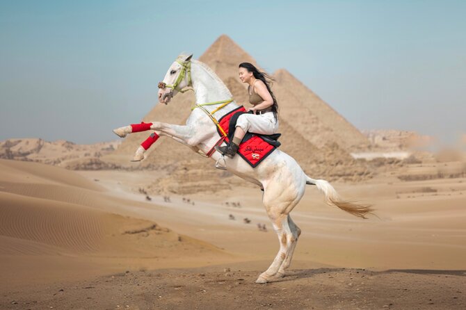 Giza Pyramids Photoshoot with Jumping Horse, Camel and Sphinx - What You Receive After the Tour