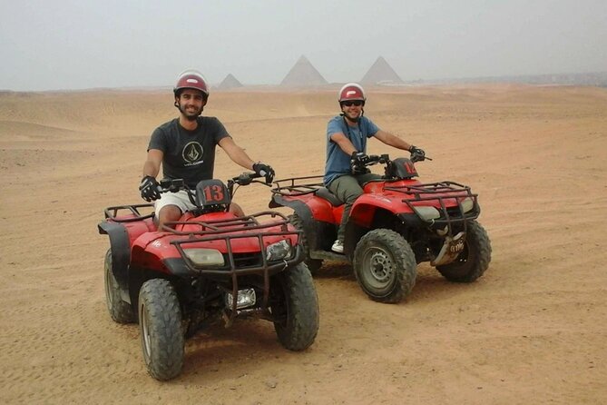 Giza Pyramids private tour, ATV bike, Lunch, Camel ride, shopping - ATV or 4WD through the Giza sand