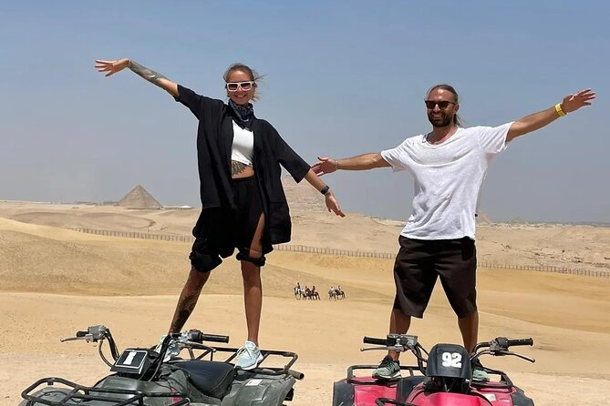 Giza Pyramids private tour, ATV bike, Lunch, Camel ride, shopping - The private format and guide experience