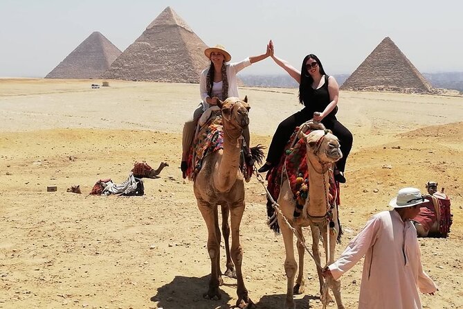 Giza Pyramids, Ride a Camel, Sphinx, Egyptian Museum& Bazaar, Lunch is included. - Who should book this eight-hour experience?