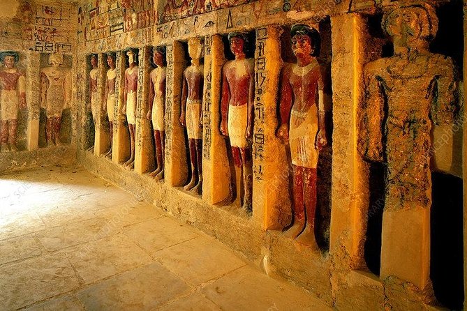 Giza Pyramids, Saqqara, Memphis and Dahshur Private quality trip - Entering one pyramid at Giza