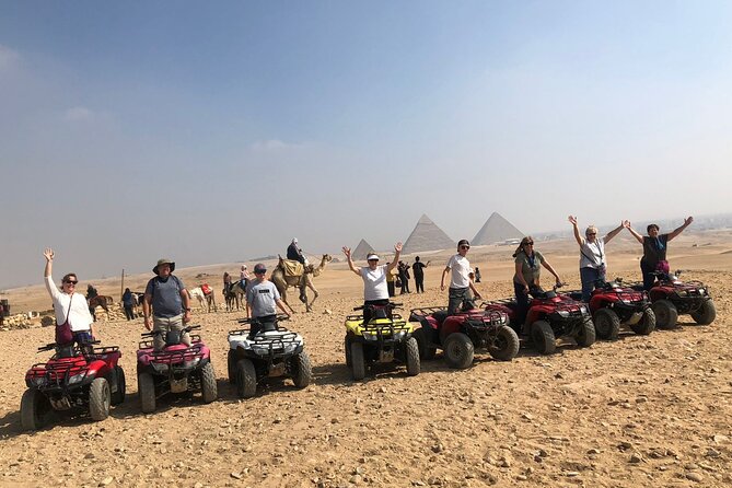 Giza pyramids, Sphinx, ATV bike, Lunch,Camel ride, Dinner cruise& shopping tour - The panoramic view, Sphinx, and Valley Temple