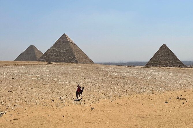 Giza Pyramids,Sphinx,Camel Ride,ATV Bike,Shopping, Dinner cruiseI - Khafre, Khufu, and the high plateau viewpoint