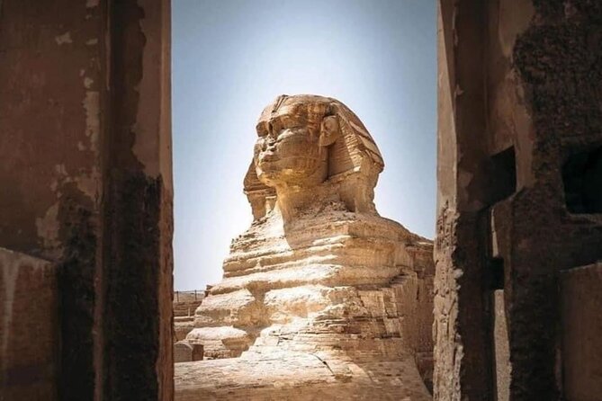 Giza Pyramids, Sphinx, Saqqara, and Memphis Private Day Tour - Three pyramids and the Sphinx at Giza